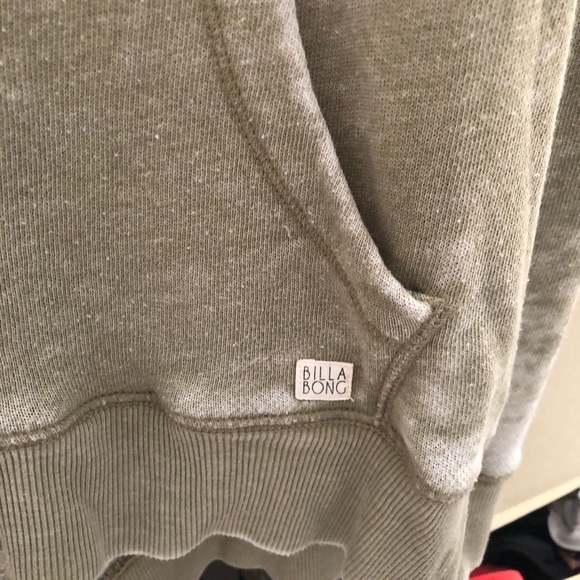 Green Billabong Distressed hoodie - Picture 2 of 3